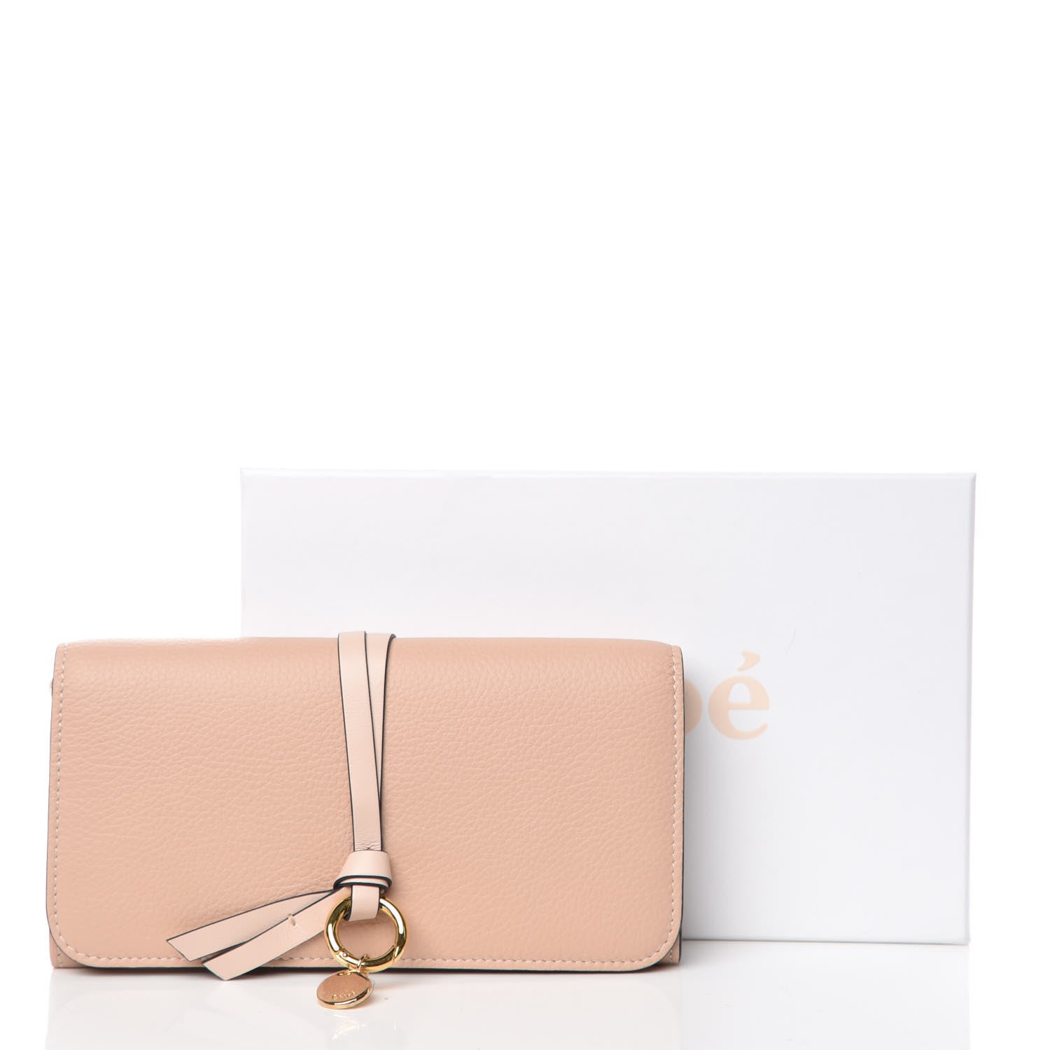 Chloe Calfskin Alphabet Long Wallet Blush Nude 9 of 9