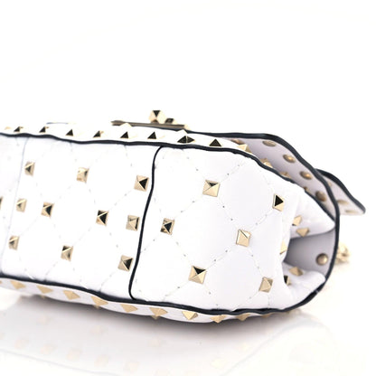 Valentino Garavani Nappa Micro Rockstud Spike Shoulder Bag White 7 of 10