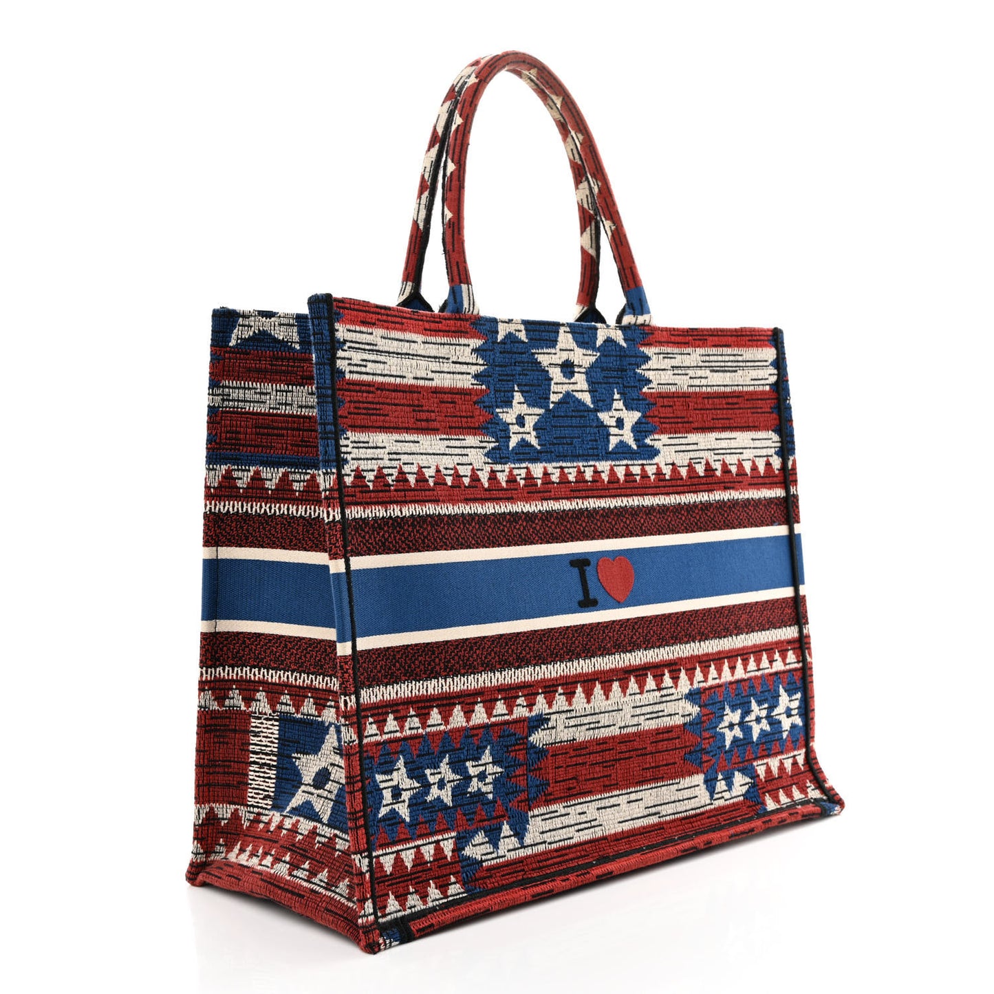 Canvas Embroidered Exclusive US Book Tote Multicolor