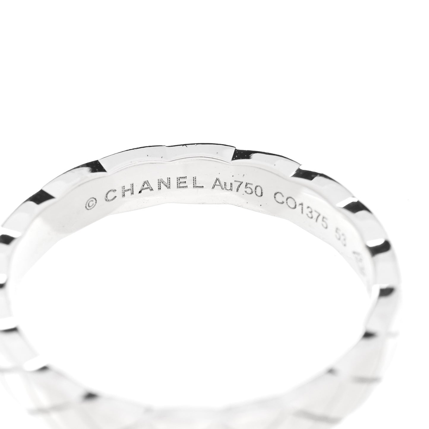 18K White Gold Mini Coco Crush Ring 53 6.25