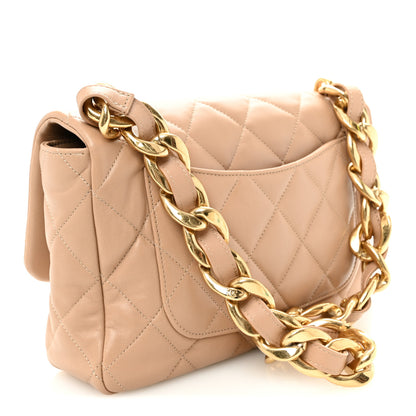 Chanel Lambskin Quilted Large CC Funky Town Flap Beige 3 of 10