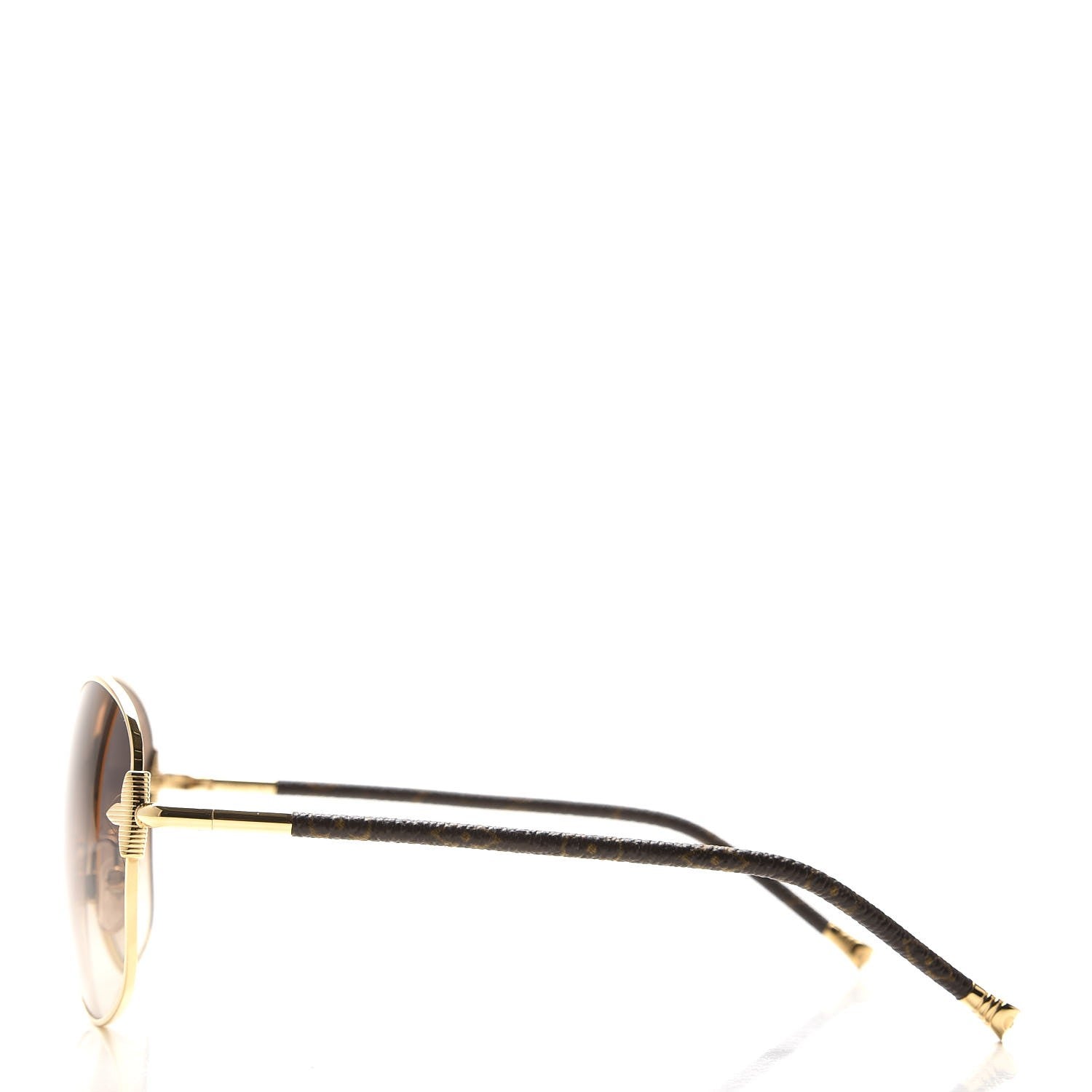 Louis Vuitton Monogram Viola Round Sunglasses Z0464U Brown 3 of 8