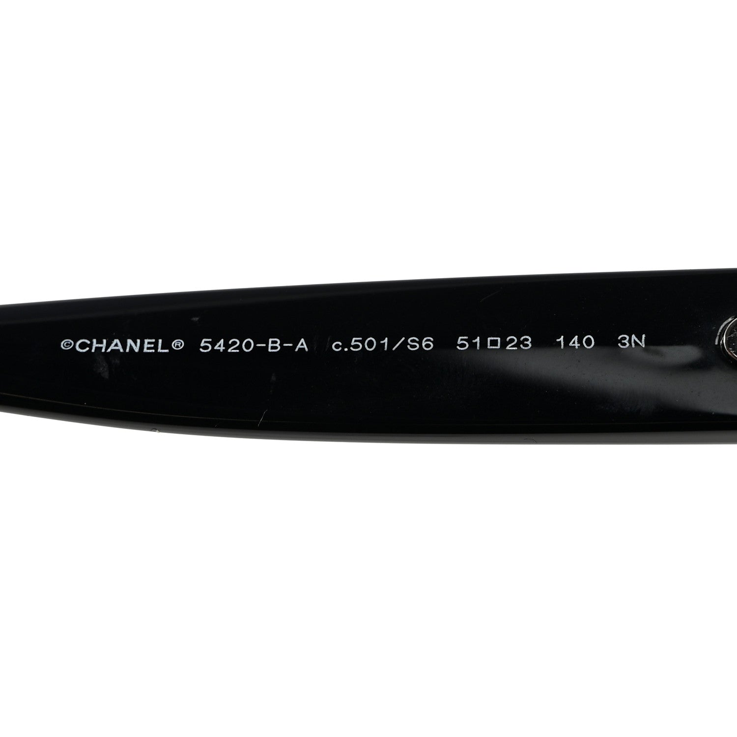Chanel Crystal CC Sunglasses 5420-B-A Black 5 of 7