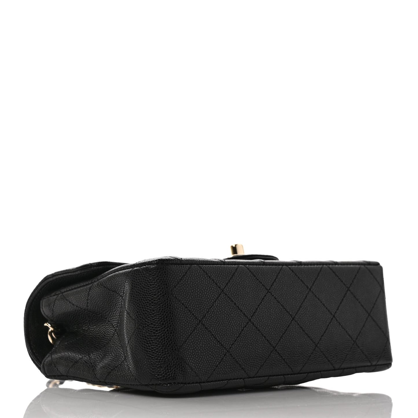 Caviar Quilted Mini Rectangular Flap Black