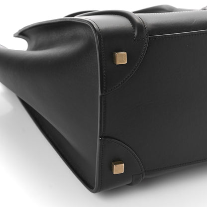 Celine Smooth Calfskin Mini Luggage Black 7 of 8