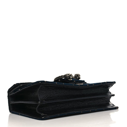 Gucci Velvet Skipper GG Monogram Small Dionysus Shoulder Bag Blue Beige Black 4 of 6