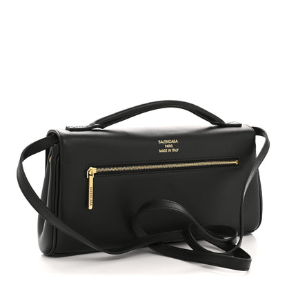Balenciaga Smooth Calfskin Small Bel Air Clutch On Strap Black Black 3 of 12