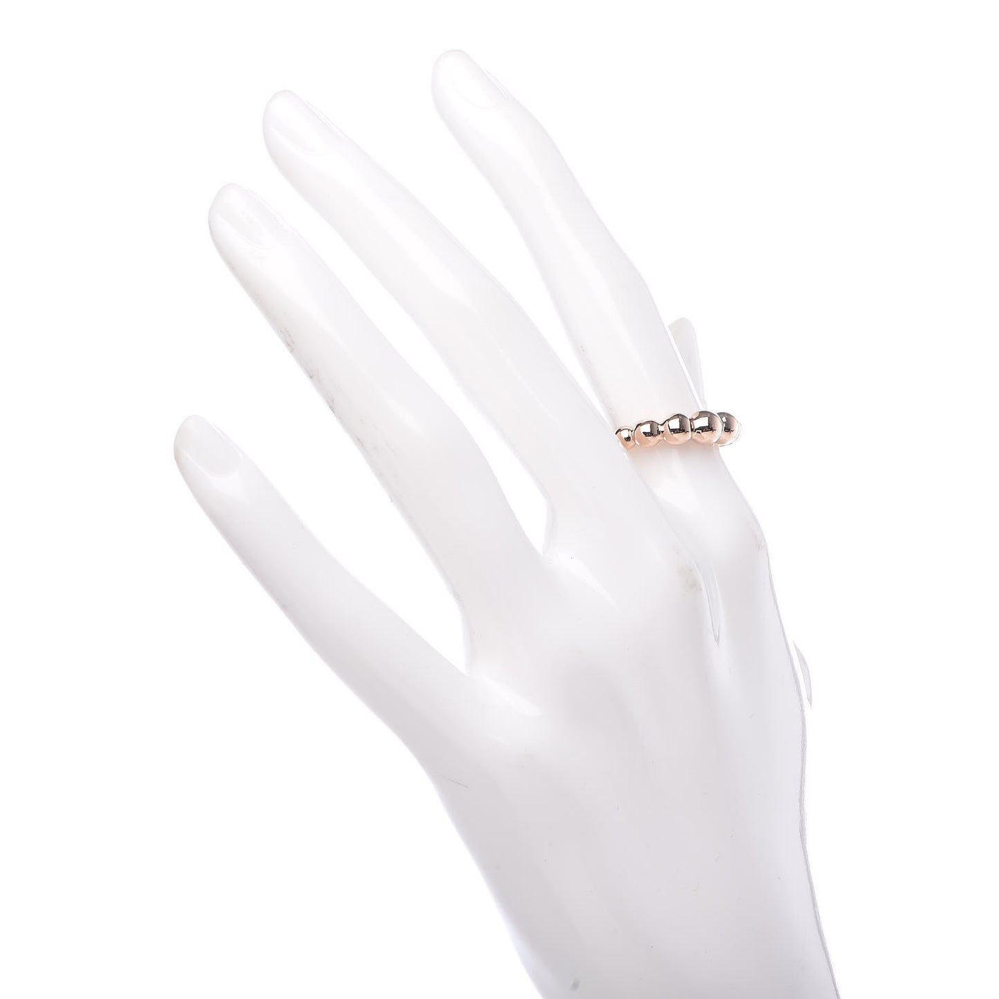 18K Rose Gold Perlee Pearls of Gold Variation Ring 50 5.25