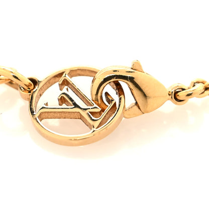 Louis Vuitton Crystal Essential Glory LV Bracelet Gold 4 of 6