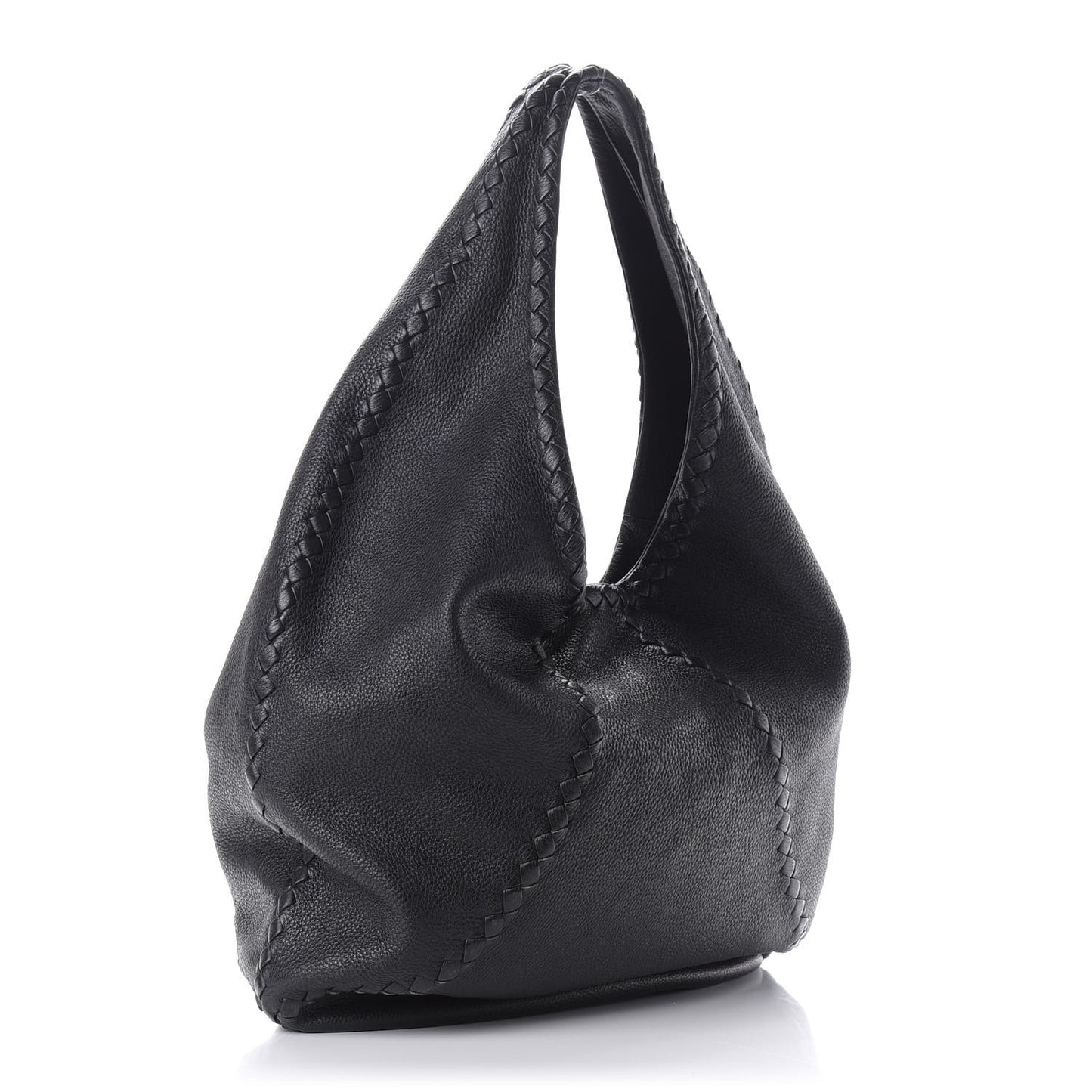 Cervo Deerskin Large Hobo Black