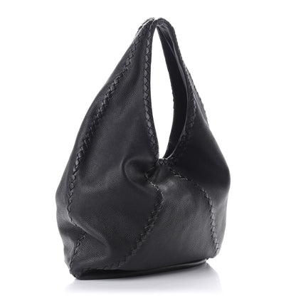 Bottega Veneta Cervo Deerskin Large Hobo Black 3 of 9