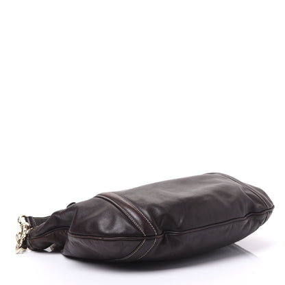 Gucci Calfskin Medium Britt Tote Dark Brown 3 of 9