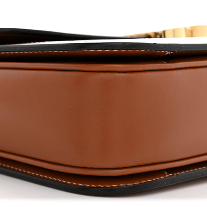 Celine Triomphe Canvas Calfskin Medium Triomphe Bag Tan 9 of 13