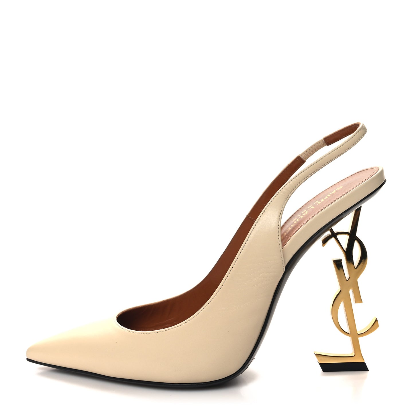 Calfskin Opyum 110 Slingback Pumps 40 Real Beige