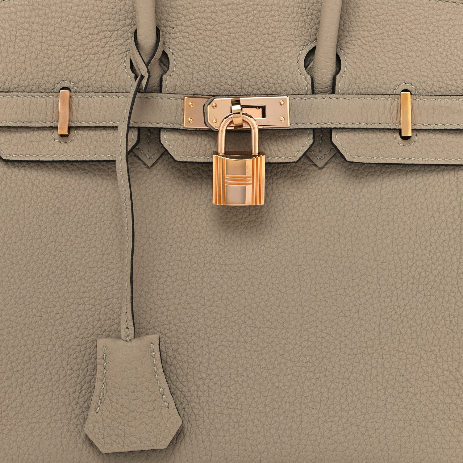 Hermes Togo Birkin 25 Gris Tourterelle 8 of 13