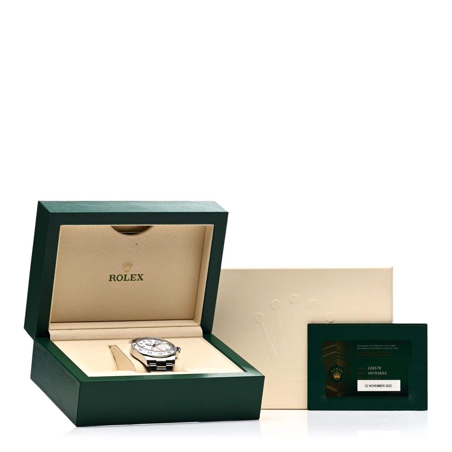 Rolex Stainless Steel 42mm Oyster Perpetual Date Explorer II Watch White 226570 5 of 5