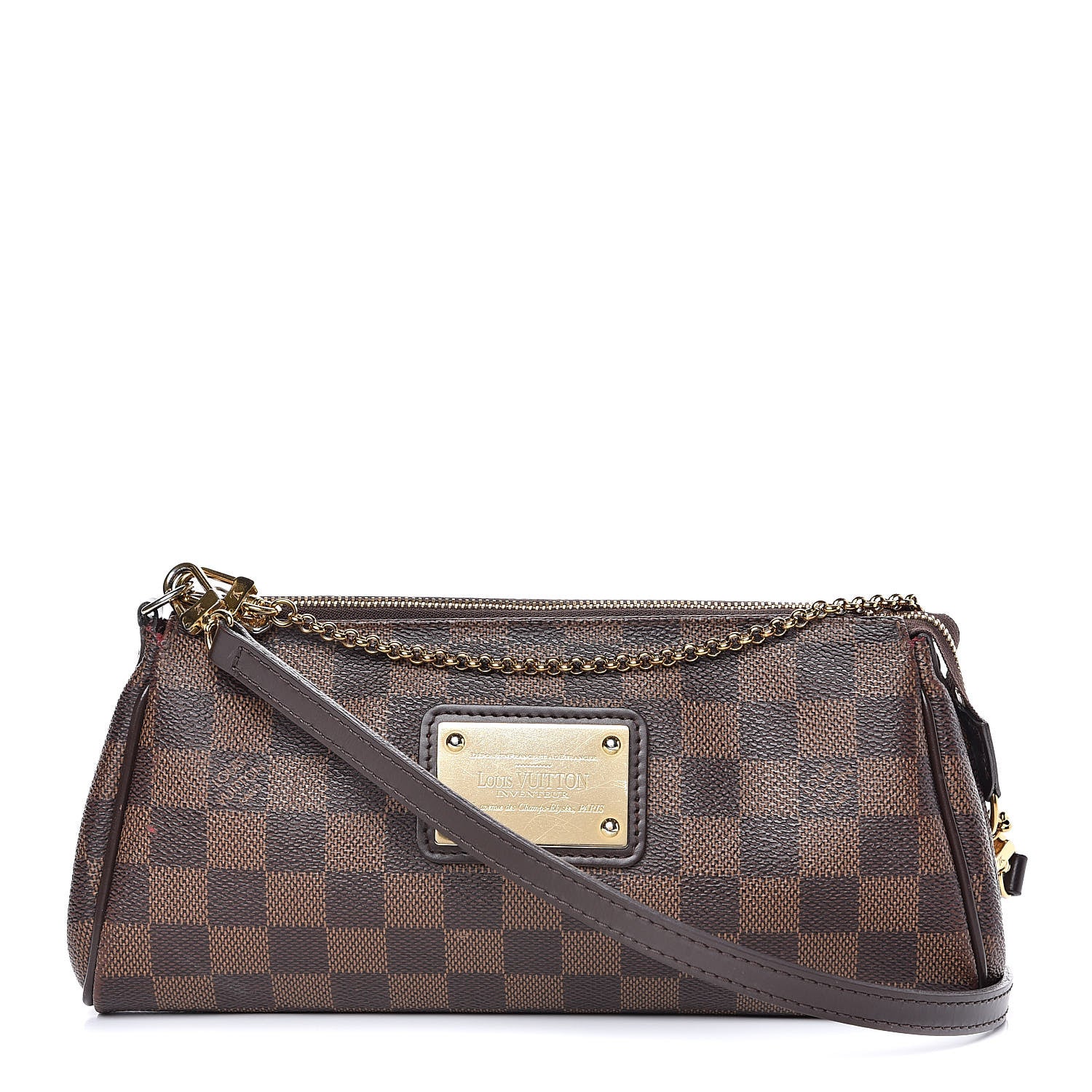 Louis Vuitton Damier Ebene Eva Clutch 1 of 14