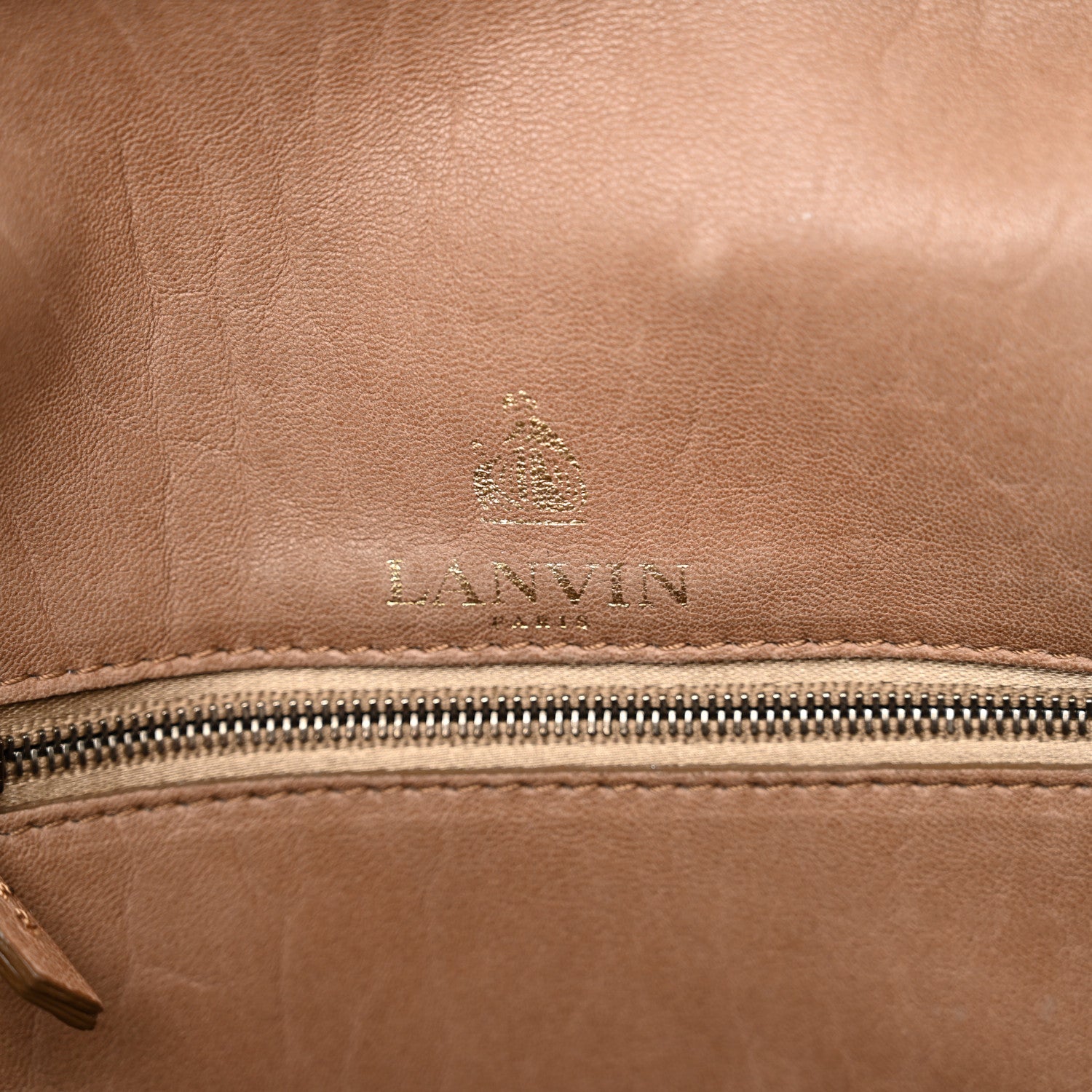 Lanvin Lambskin Quilted Medium Happy Shoulder Bag Mastic 6 of 16