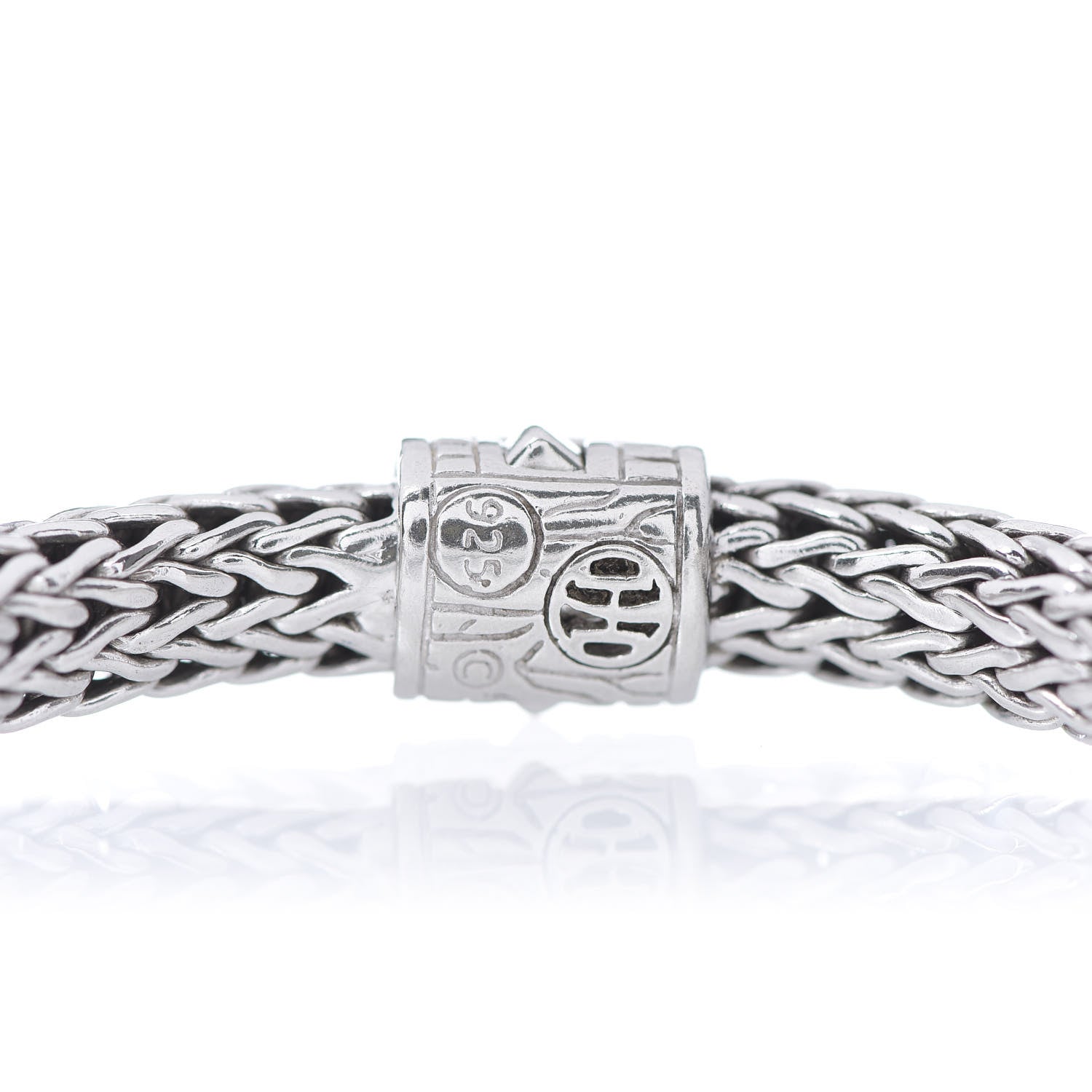 John Hardy Sterling Silver Diamond 6.5mm Classic Chain Bracelet 4 of 4