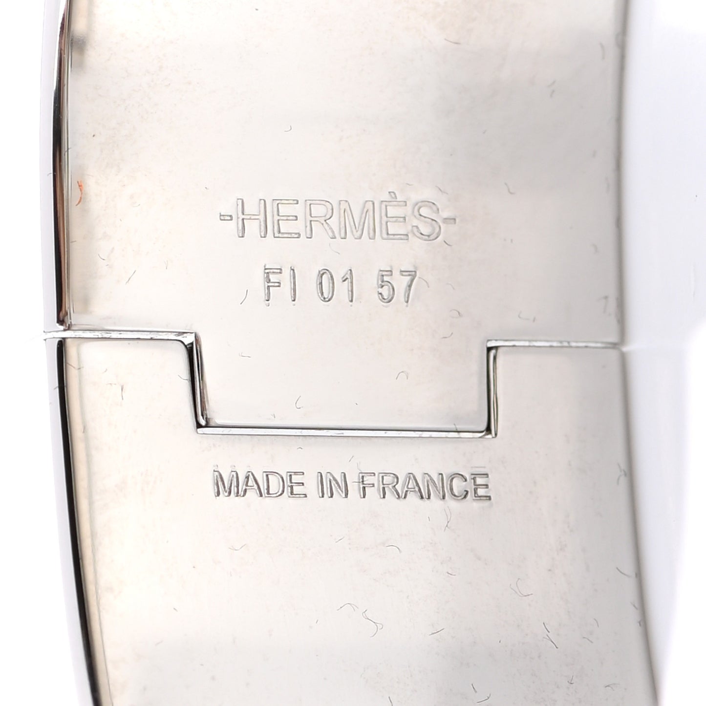 Enamel Wide Clic Clac H Bracelet PM Marron Glace