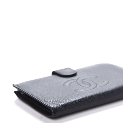 Chanel Caviar Timeless CC French Wallet Black 6 of 13