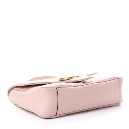 Gucci Calfskin Matelasse Small GG Marmont Shoulder Bag Perfect Pink 4 of 9