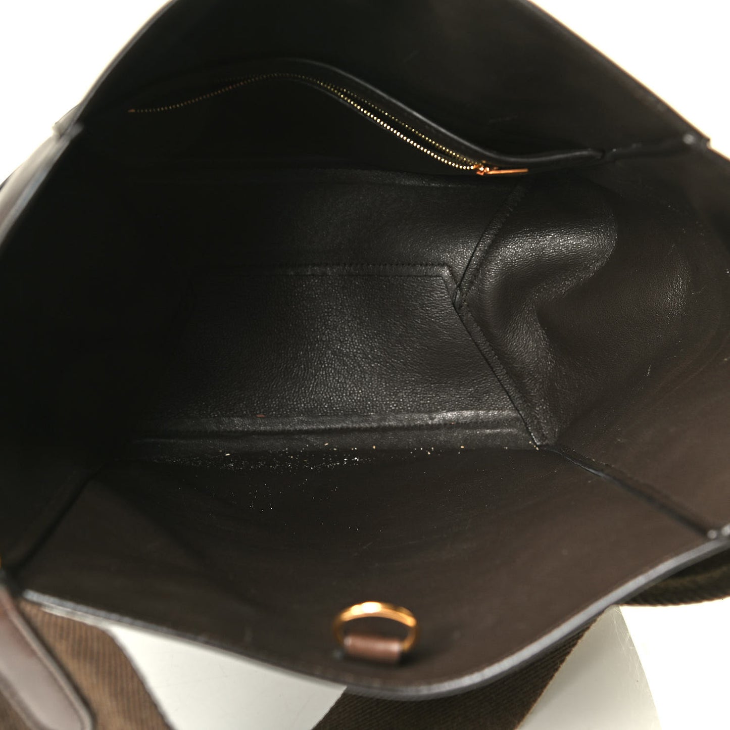 Supersoft Calfskin Sangle Bucket Bag Wood