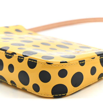 Louis Vuitton Vernis Kusama Infinity Dots Pochette Accessories Yellow 10 of 10