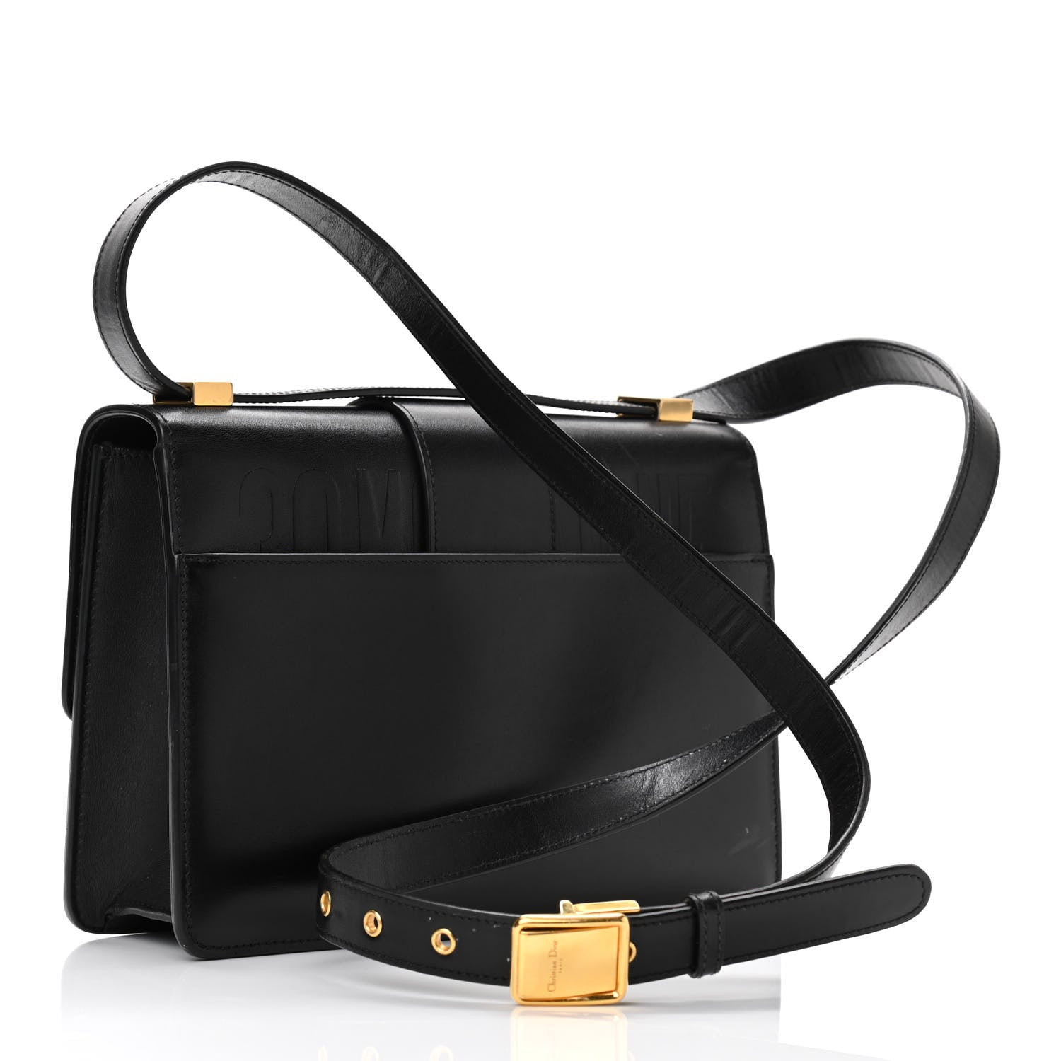 Christian Dior Smooth Calfskin 30 Montaigne Flap Bag Black 3 of 11
