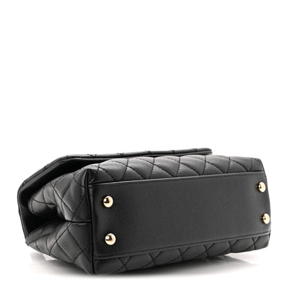 Chanel Caviar Quilted Mini Coco Handle Flap Black 4 of 10