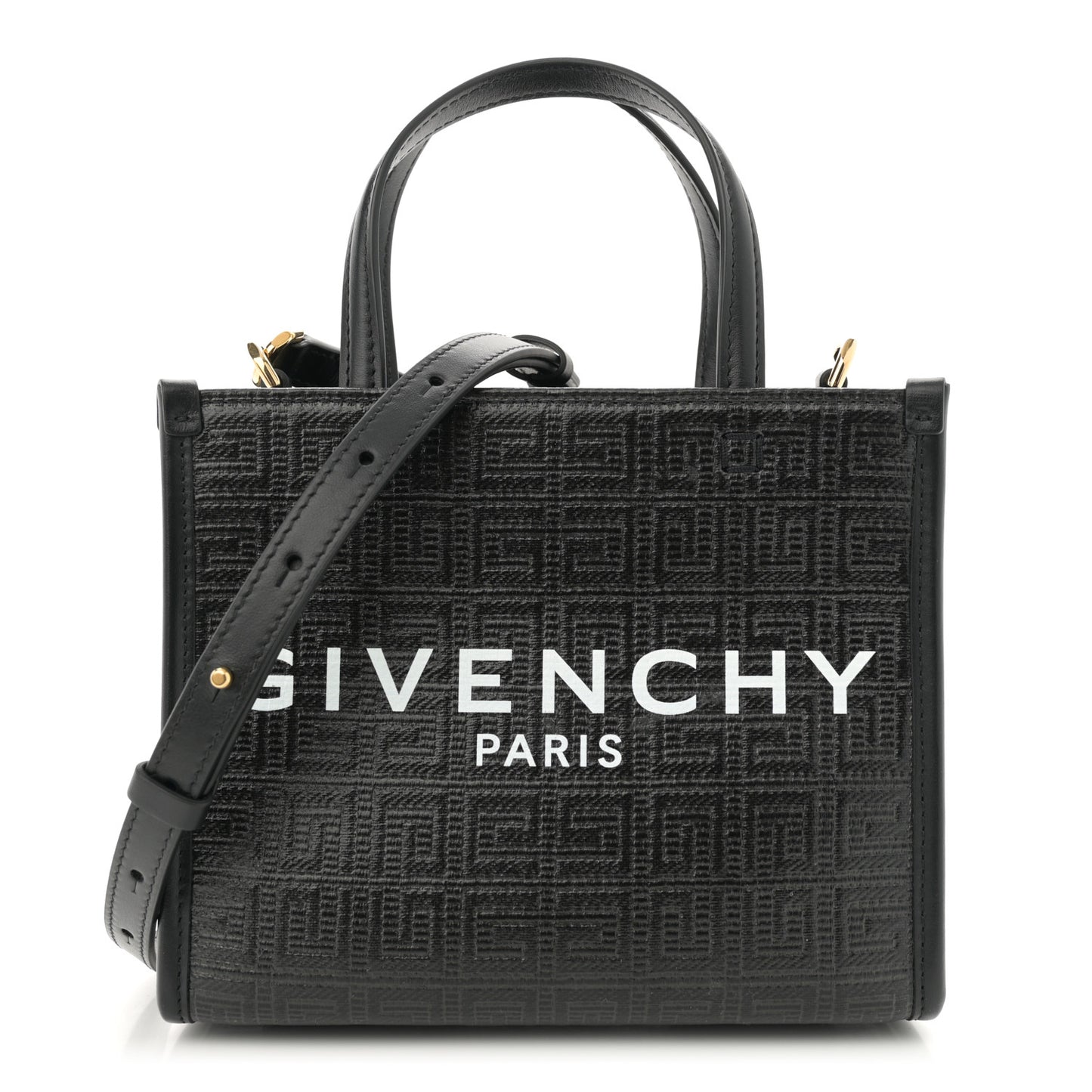 Canvas Mini Bond Shopper 4G Tote Black