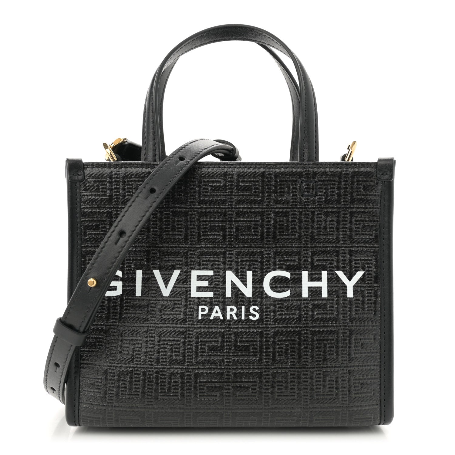 Givenchy Canvas Mini Bond Shopper 4G Tote Black 1 of 11
