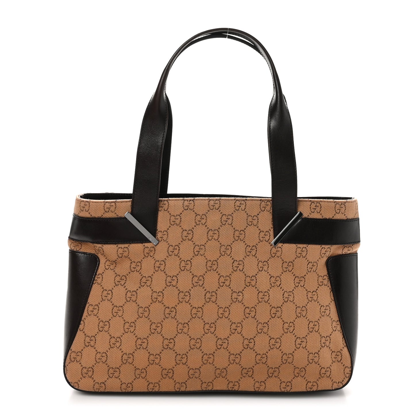 Denim Monogram Tote Dark Brown