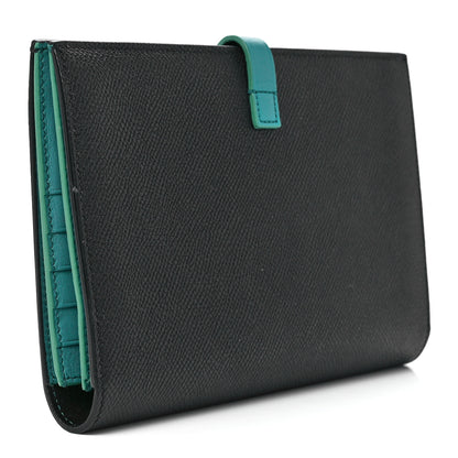 Celine Grained Calfskin Large Multifunction Strap Wallet Black Cactus 3 of 11