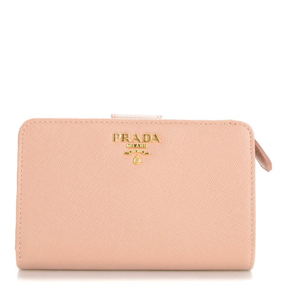 Prada Saffiano Metal Compact Wallet Cammeo 1 of 8