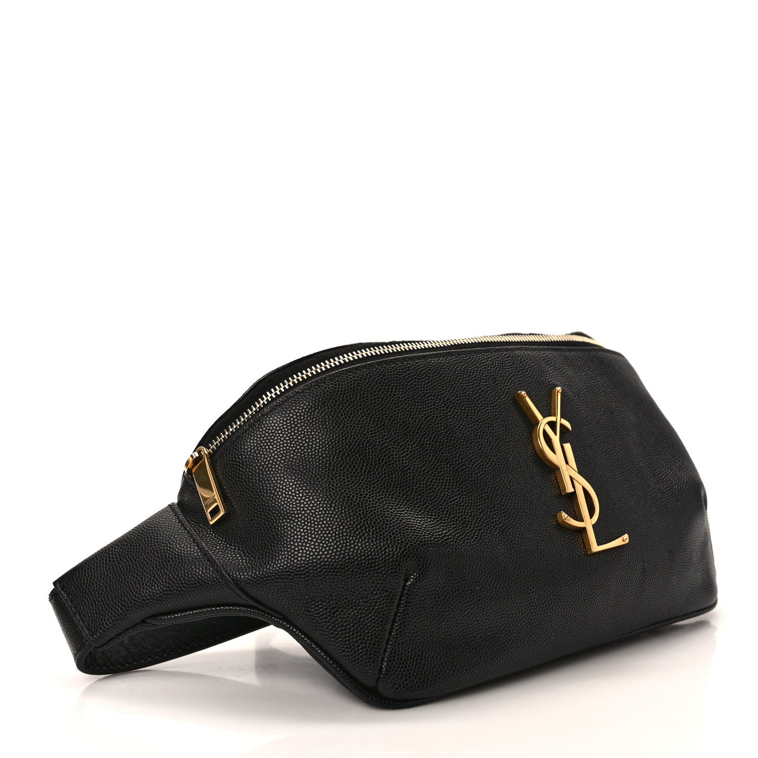 Saint Laurent Grain De Poudre Monogram Belt Bag Black 3 of 8