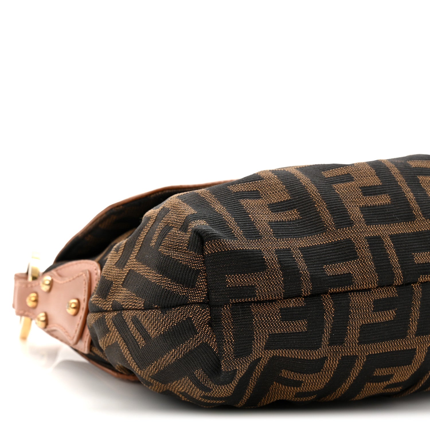 Fendi Zucca Cuoio Lucido Small Chef Shoulder Bag Tobacco Bois de Rose 9 of 12