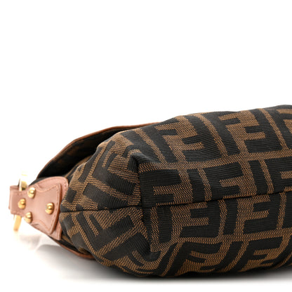 Fendi Zucca Cuoio Lucido Small Chef Shoulder Bag Tobacco Bois de Rose 9 of 12