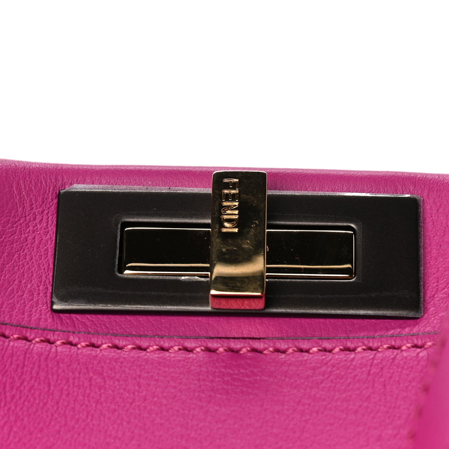 Vitello Seta Medium Peekaboo Iconic Satchel Magenta