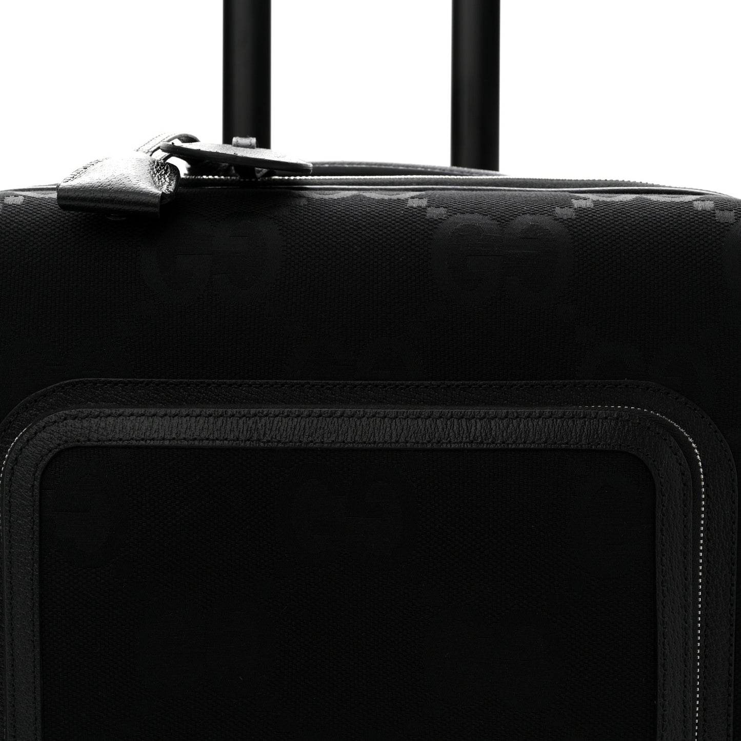 Monogram Jumbo GG Canvas Textured Calfskin Small Carry On Trolley Black