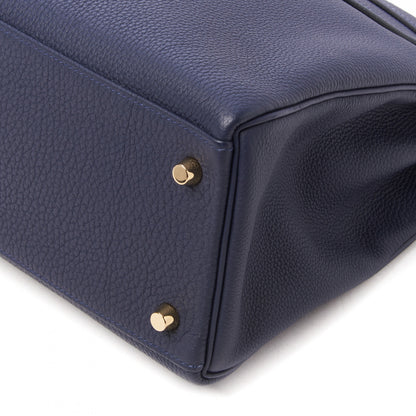 Hermes Togo Kelly Retourne 32 Bleu Nuit 6 of 31
