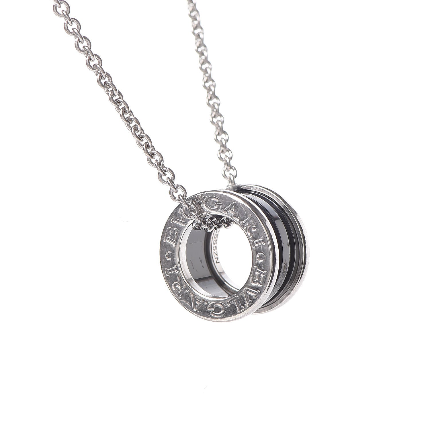 Bulgari Sterling Silver Ceramic Save The Children Pendant Necklace 4 of 9