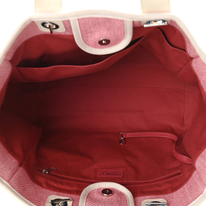 Chanel Canvas Medium Deauville Tote Pink 5 of 9