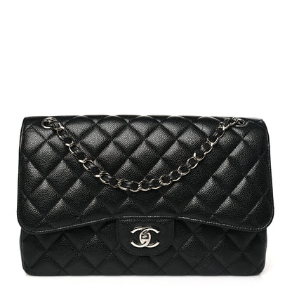 Chanel Caviar Quilted Jumbo Double Flap Black 1 of 10