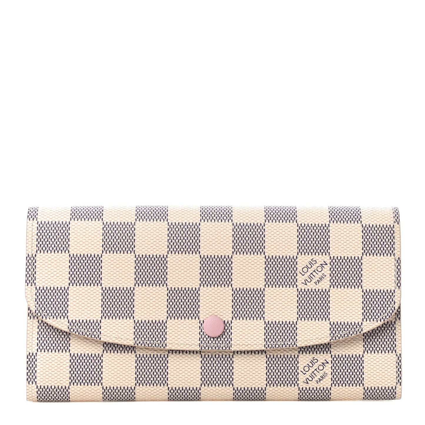 Damier Azur Emilie Wallet Rose Ballerine