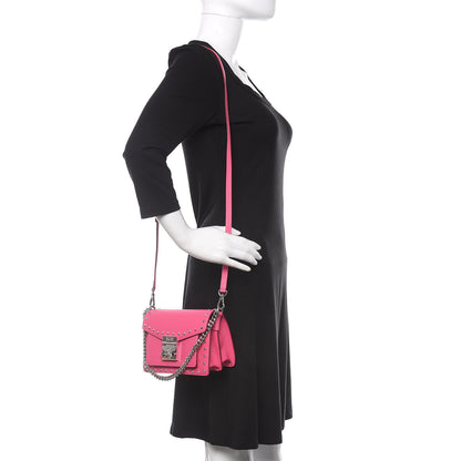MCM Calfskin Studded Mini Patricia Crossbody Bag Sugar Pink 2 of 11