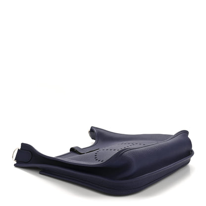 Hermes Taurillon Clemence Evelyne III PM Bleu Encre 4 of 12