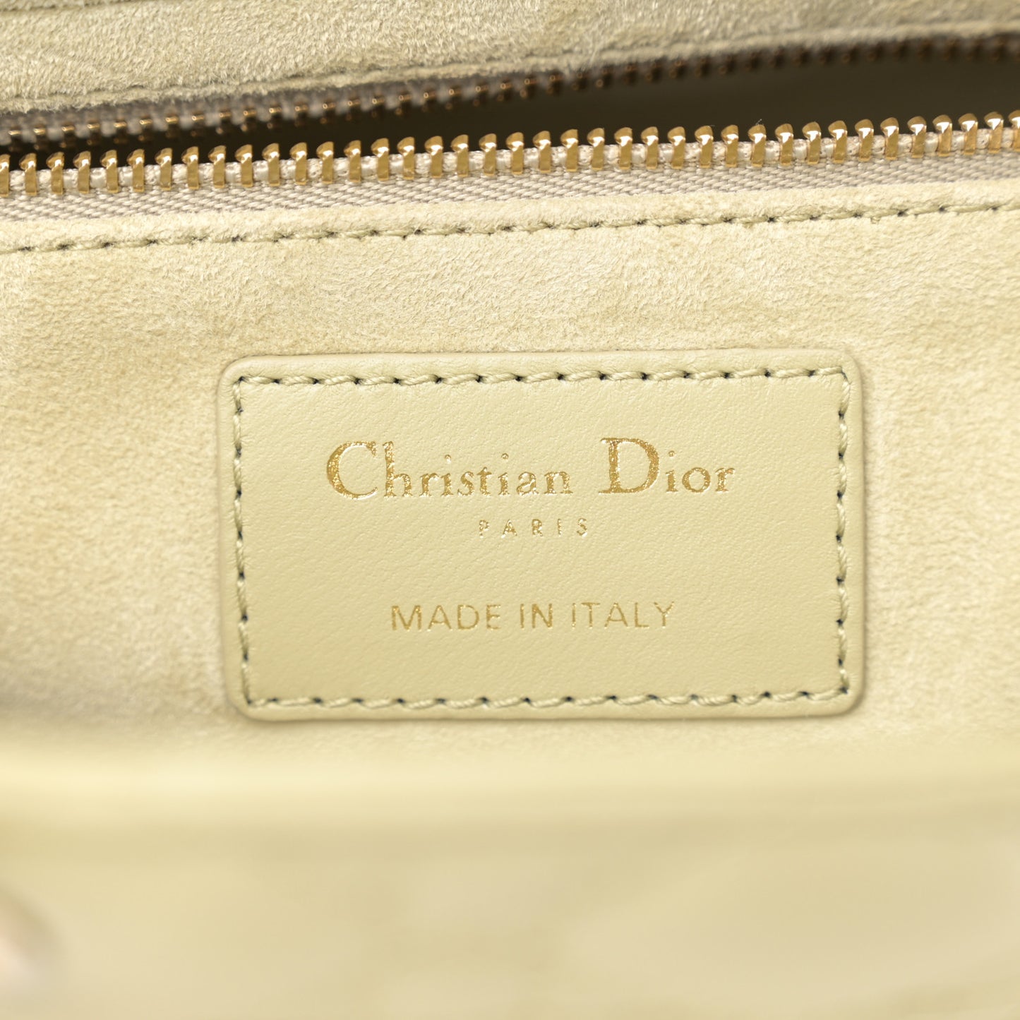 Lambskin Cannage Medium Lady Dior Pastel Peyote Green