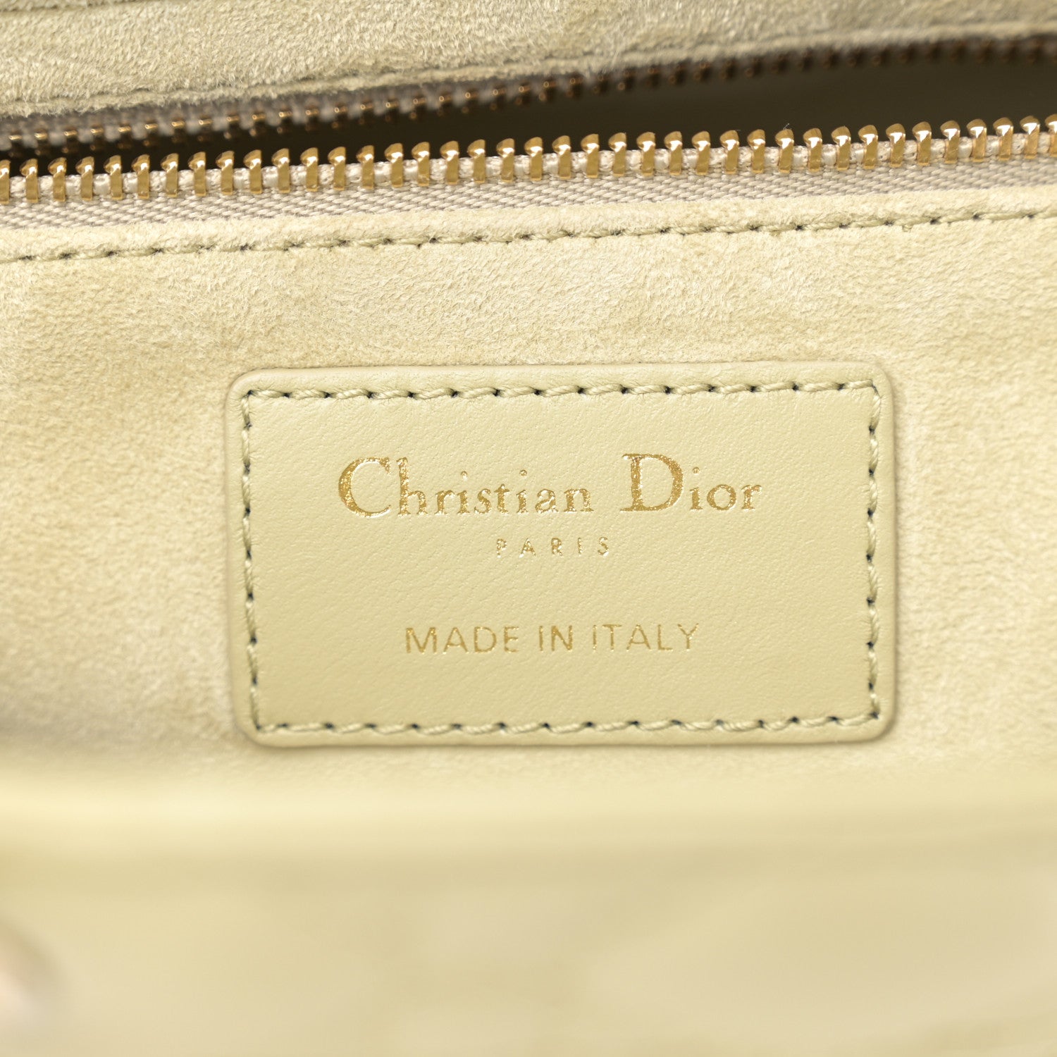 Christian Dior Lambskin Cannage Medium Lady Dior Pastel Peyote Green 6 of 11