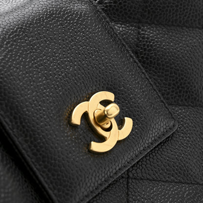 Chanel Caviar Diamond Flap Shoulder Bag Black 14 of 16